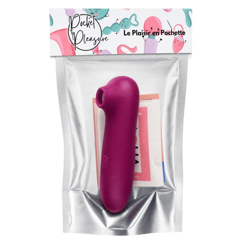 Stimulateur Clitoridien Sans Contact Violet + 1 dosette de lubrifiant — Pocket Pleasure