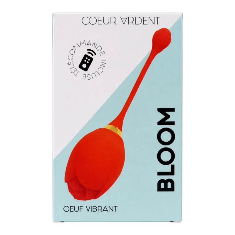 BLOOM — Oeuf Vibrant Télécommandé 10 Modes |Coeur Ardent