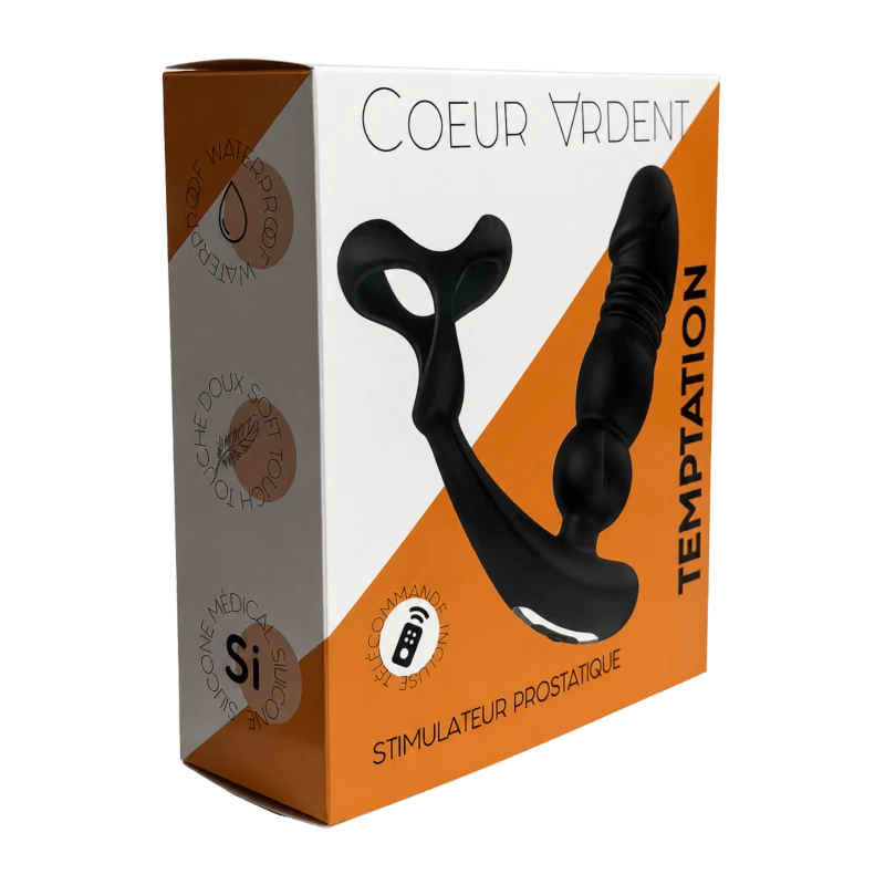 TEMPTATION – Stimulateur Prostatique Télécommandé | Coeur Ardent
