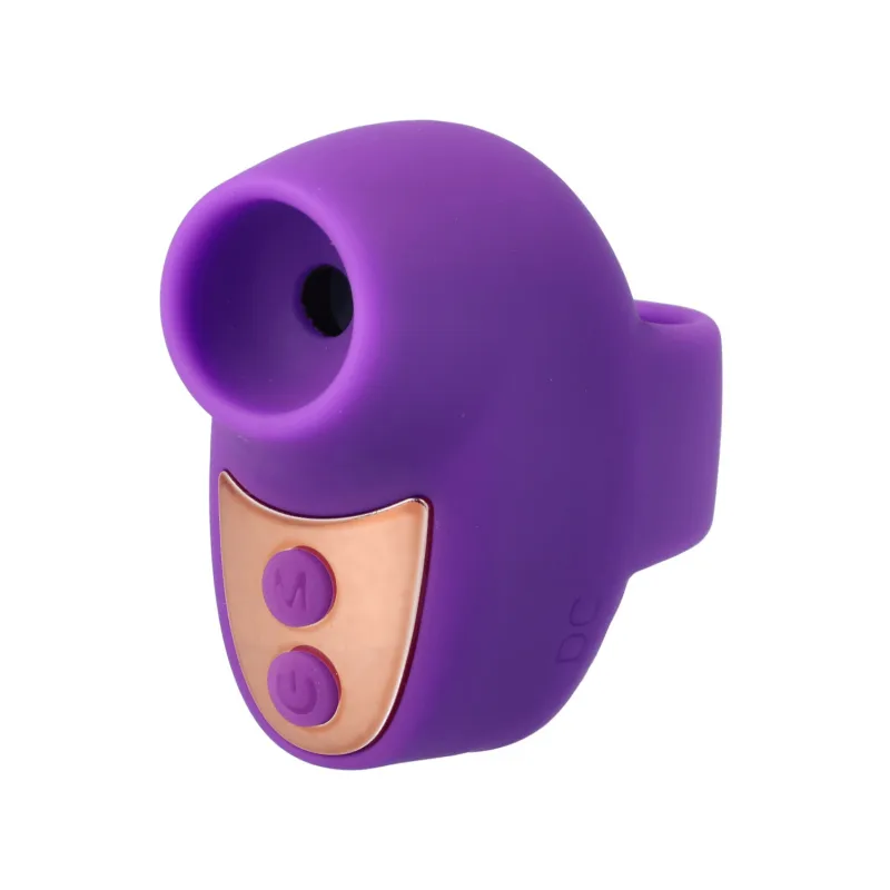 Mini stimulateur clitoridien violet pour doigt rechargeable – LANGLOYS