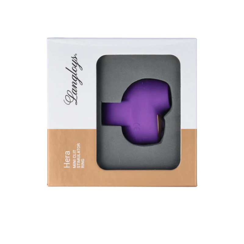 Mini stimulateur clitoridien violet pour doigt rechargeable – LANGLOYS
