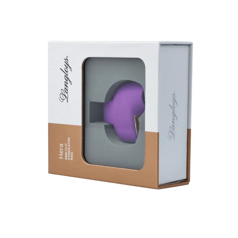 Mini stimulateur clitoridien violet pour doigt rechargeable – LANGLOYS