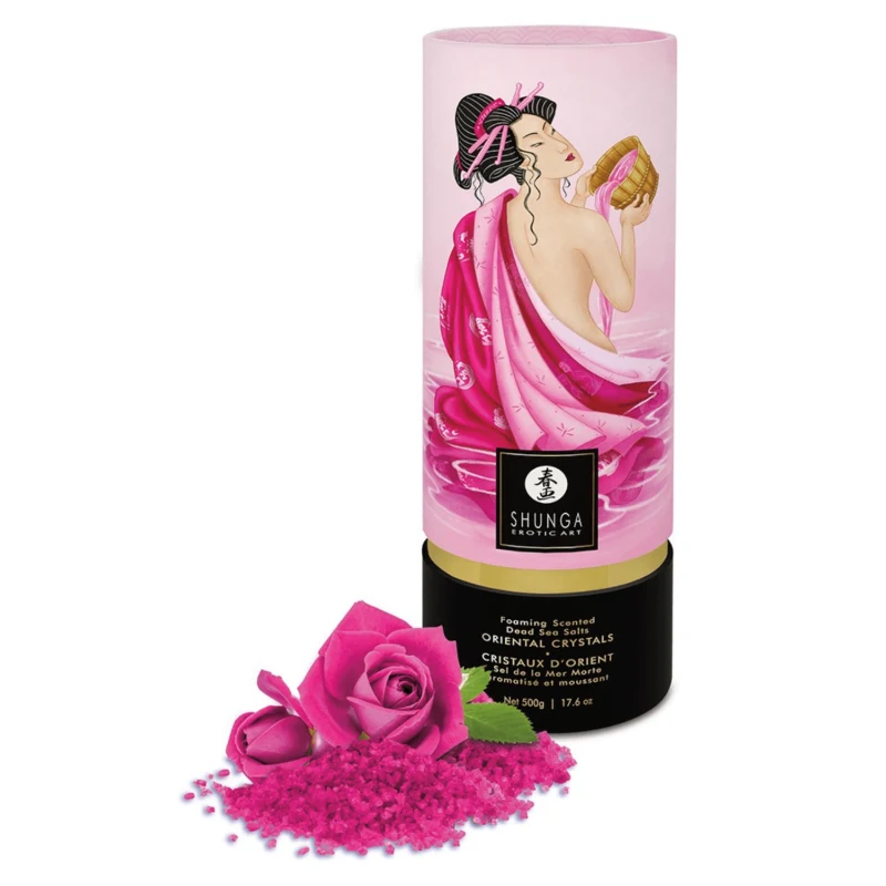 Sel de la mer morte aromatisé et moussant Aphrodisia 500 gr Shunga