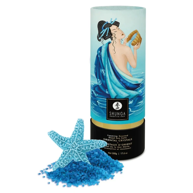 Sel de la mer morte aromatisé et moussant Océan de Tentations 500 gr Shunga
