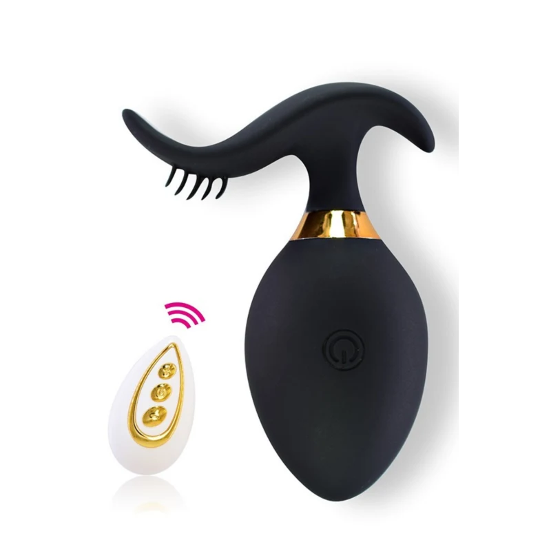 Œuf Vibrant Noir Télécommandé USB + 1 dosette de lubrifiant — Pocket Pleasure