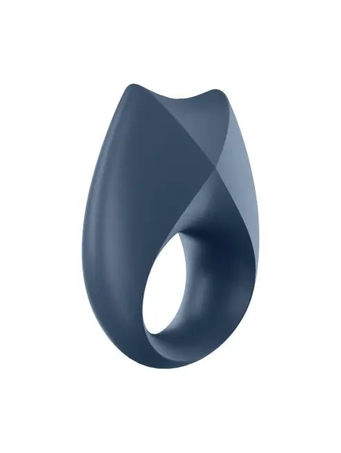 Bague bleue en silicone médical, étanche, avec vibrations puissantes et silencieuses, compatible avec l'application Satisfyer.