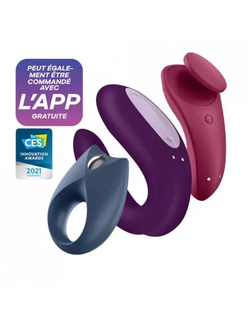 Trois types de vibromasseurs : Double Joy, Sexy Secret et Royal One, en silicone doux, étanches et puissants pour une stimulation intense.