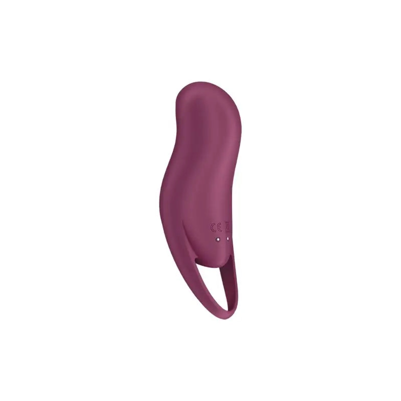 Vibromasseur violet avec poignée, compact et ergonomique, idéal pour une stimulation clitoridienne intense et personnalisée.