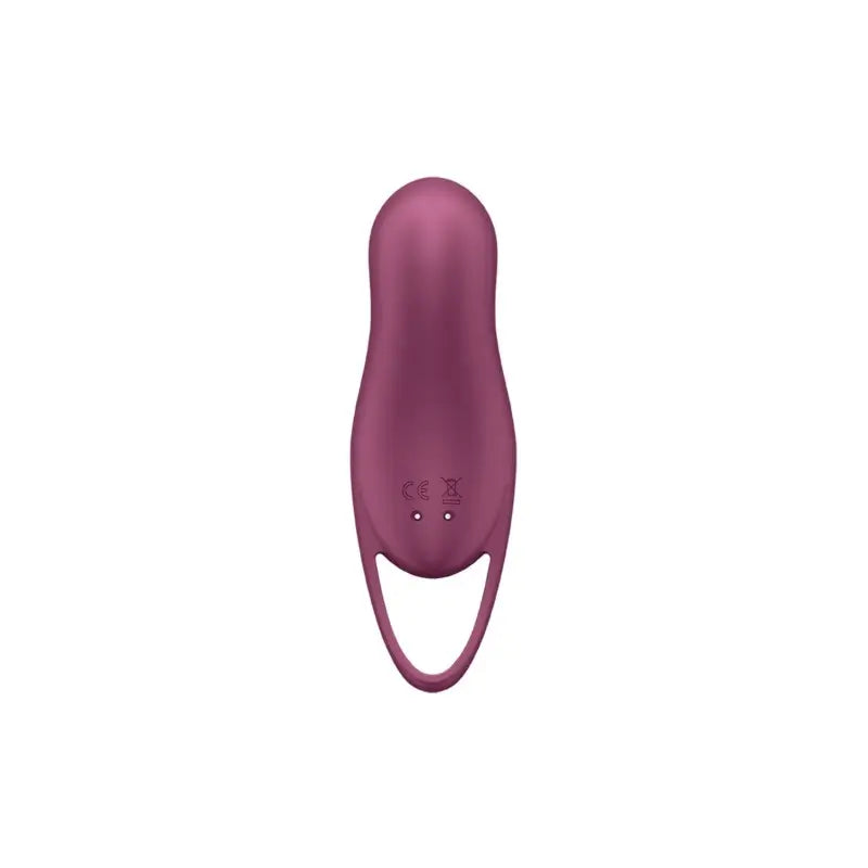 Vibromasseur violet avec poignée, compact et ergonomique, idéal pour une stimulation clitoridienne intense et personnalisée.