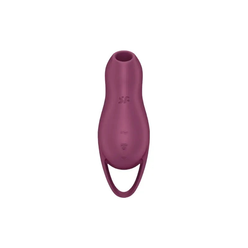 Jouet sexuel en plastique violet, compact et ergonomique, offrant une stimulation clitoridienne intense et personnalisable.