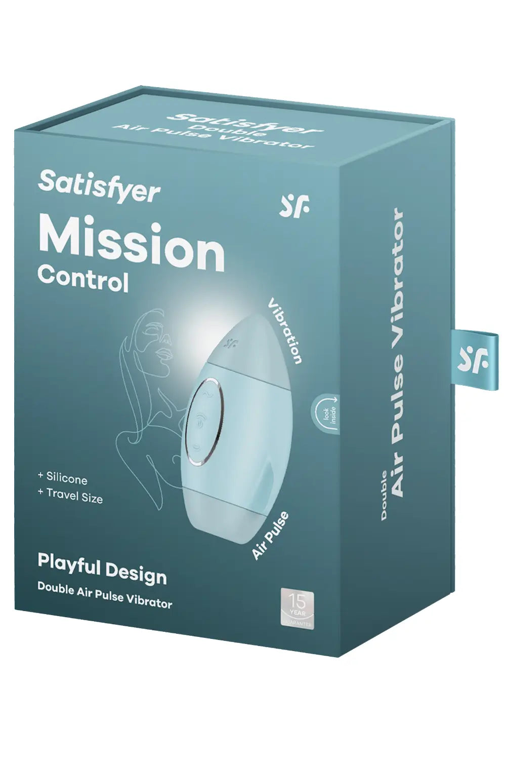 1. Image du Satisfyer Mission Control, un stimulateur clitoridien innovant offrant des orgasmes intenses grâce à la technologie Air Pulse.

2. Satisfyer Mission Control : stimulateur clitoridien avec technologie Air Pulse, 11 intensités et 12 programmes pour un plaisir personnalisé.

3. Satisfyer Mission Control, un jouet intime étanche et en silicone médical, conçu pour des orgasmes puissants et une stimulation sans contact.