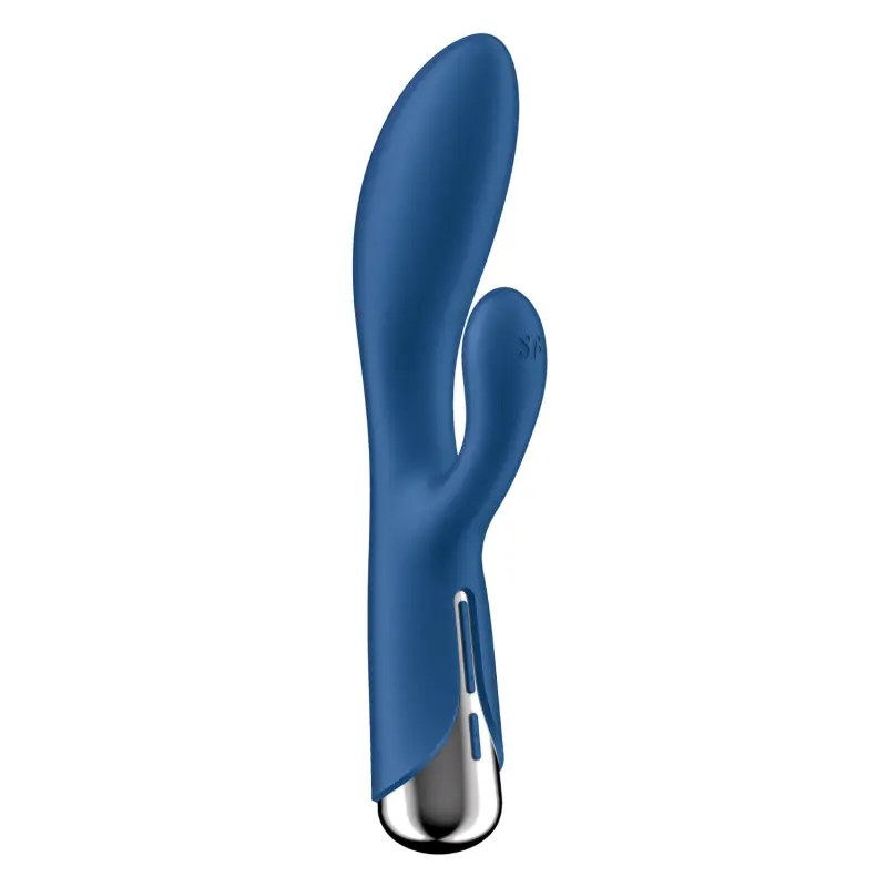 Vibromasseur bleu sur fond blanc, promettant une expérience sensorielle intense et une satisfaction durable.