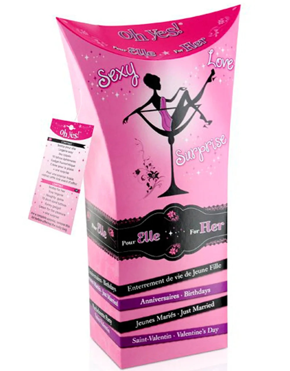 Boîte cadeau sexy fille sextoys jeu creme de plaisir gadget