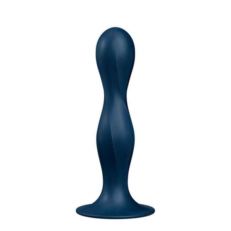 Double Ball R bleu, gode anal et vaginal avec billes oscillantes