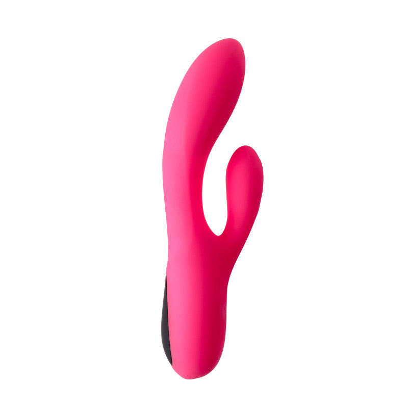Dual Vibrator V1, vibromasseur rabbit silicone rose