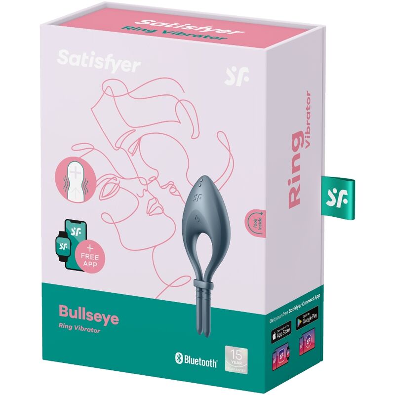 Satisfyer - Application Bullseye Ring Vibrator Gris