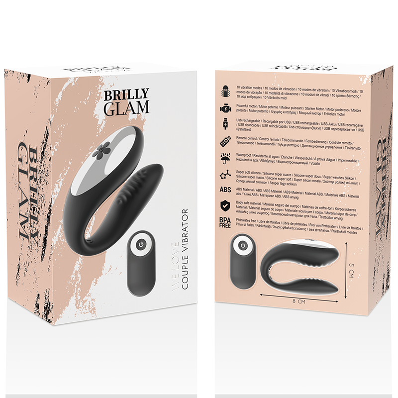 Brilly Glam - Nous Aimons les Partenaires Télécommande Noire