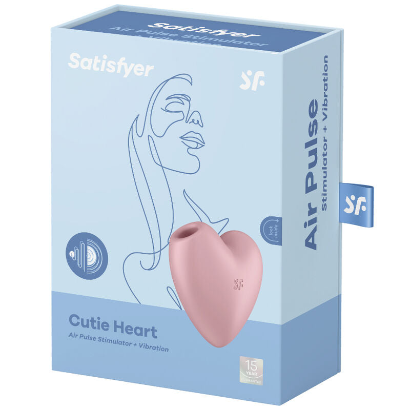 Satisfyer - Cutie Heart Stimulateur et Vibrateur de Pulse D'Air Rose