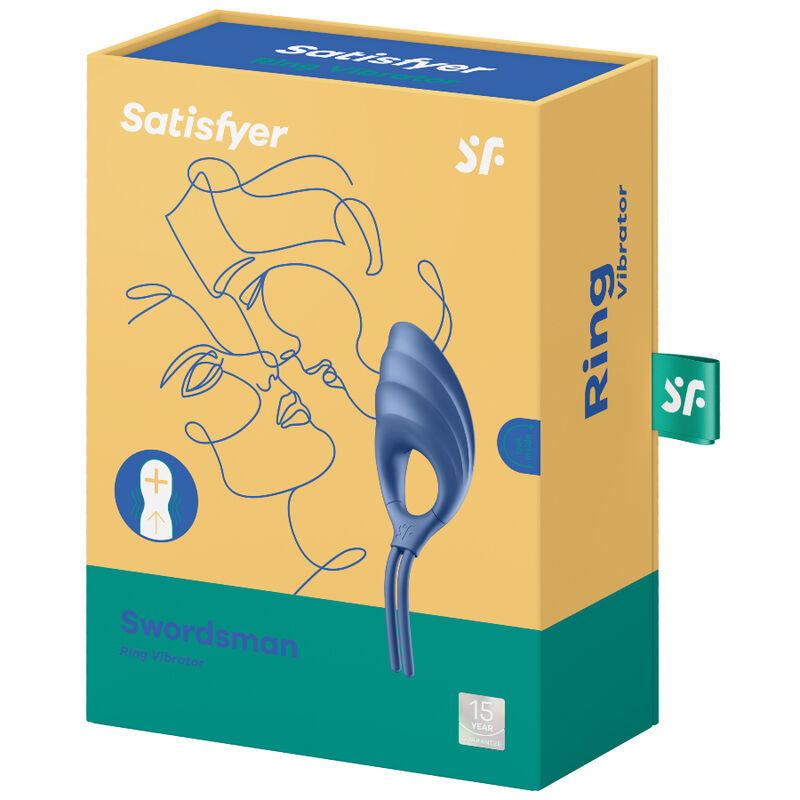 Satisfyer - Vibrateur Anneau Swordsman Bleu