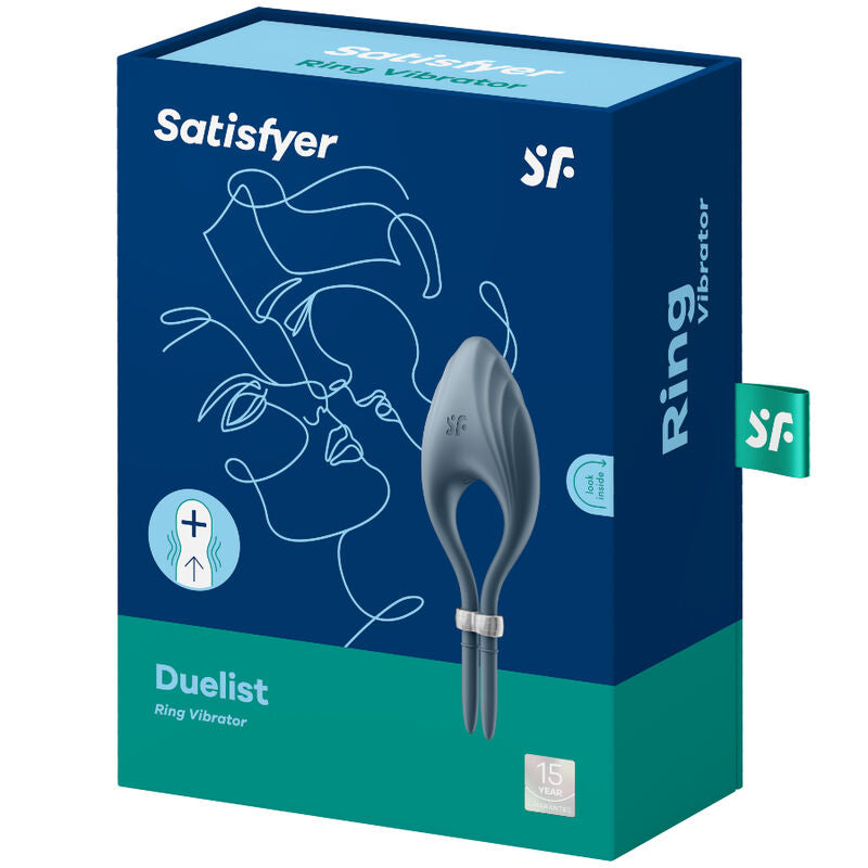 Satisfyer - Vibrateur Anneau Duelist Gris