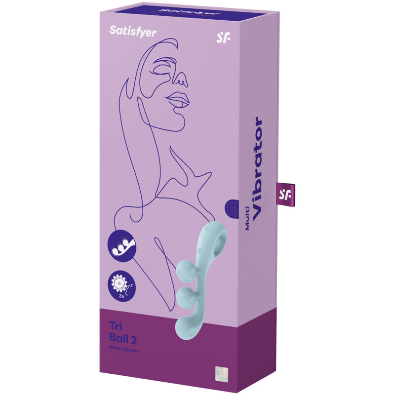 Satisfyer - Vibrateur Multi Tri Ball 2 Bleu