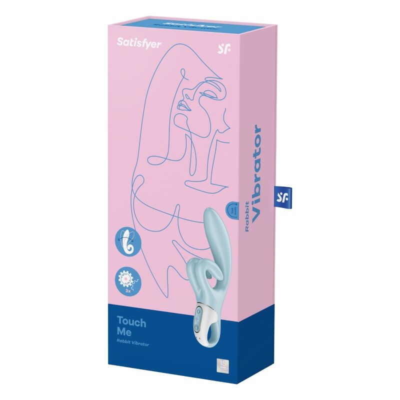 Satisfyer - Vibration de Lapin Touch Me Bleu