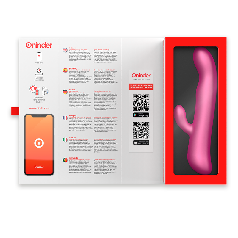 Oninder - Oslo Vibration et Rotation Rose - Application Gratuite