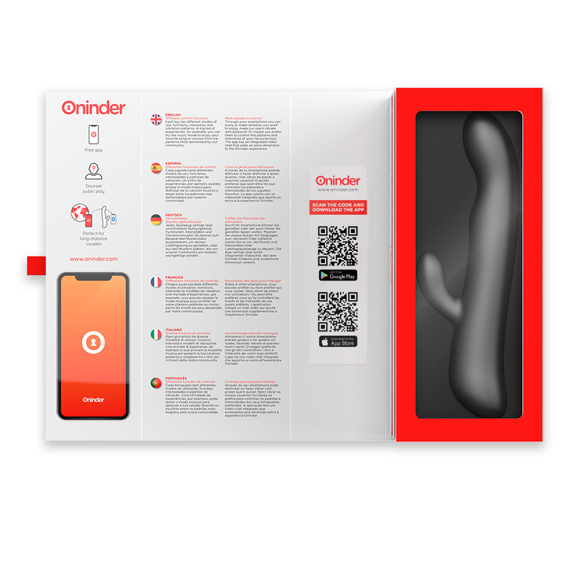 Oninder - Oslo Vibration et Rotation Noir - Application Gratuite