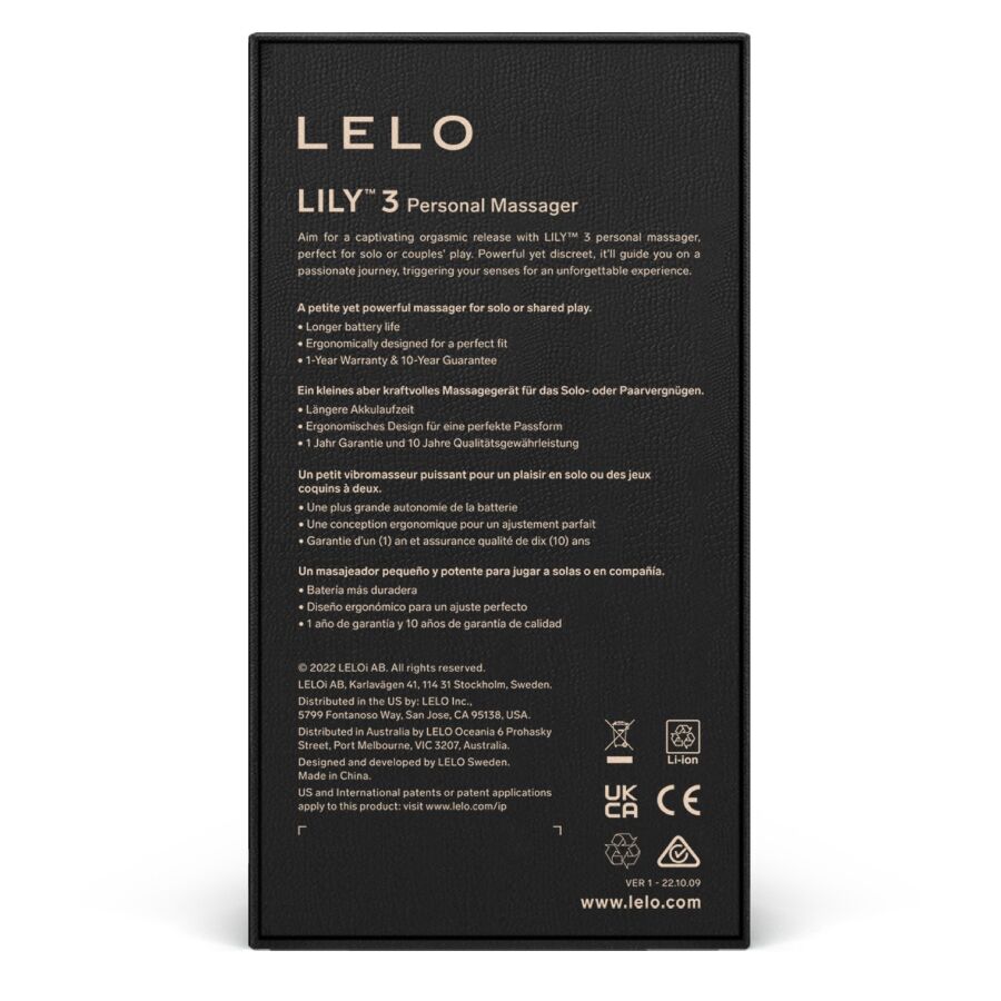 Lelo - Masseur Personnel Lily 3 - Violet