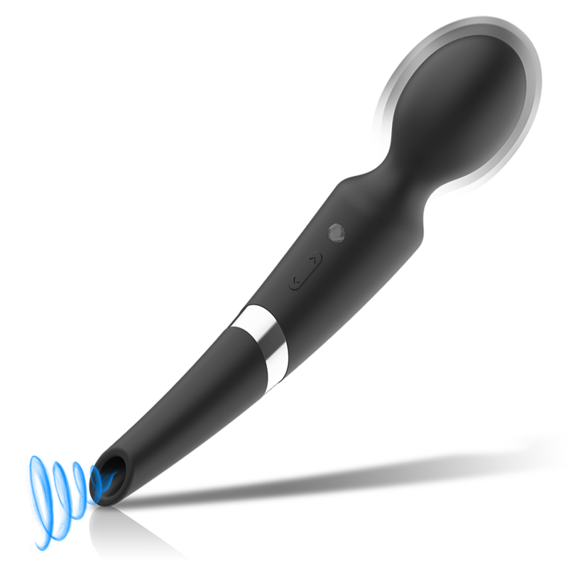 Black&silver - Baguette et Ventouse Beck 2 en 1 Silicone
