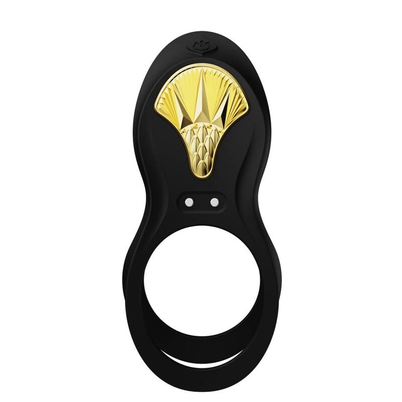 Zalo - Bague Vibrante Couples Bayek Noir