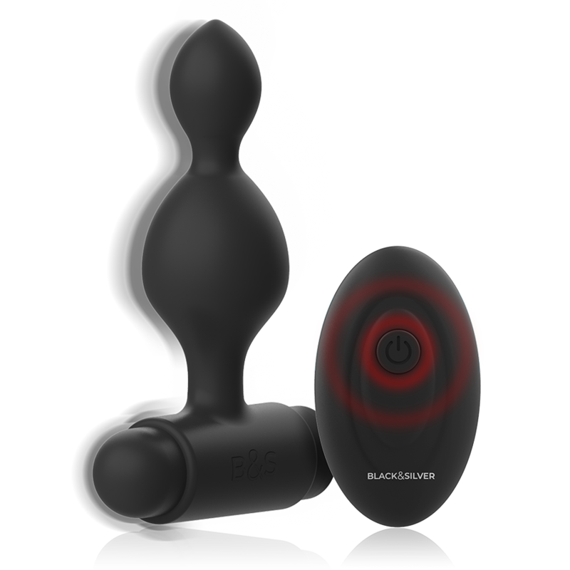 Black&silver - Tucker Petite Télécommande pour Plug Anal en Silicone