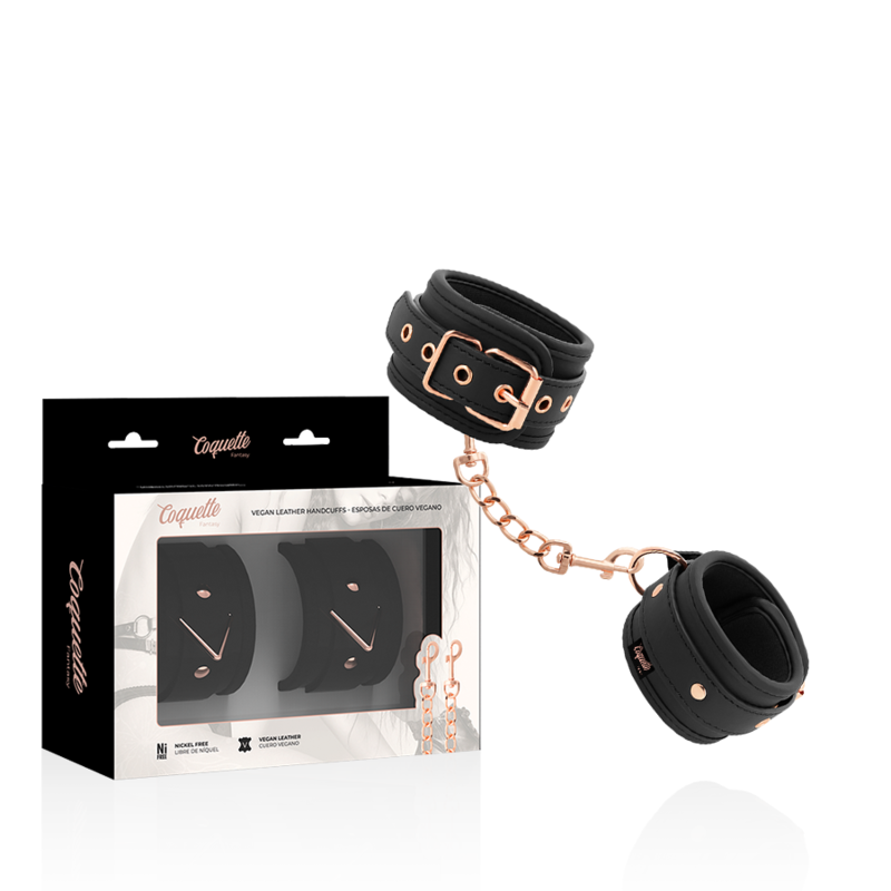 Coquette Chic Desire - Menottes Fantasy en Cuir Végan avec Doublure en Noprène