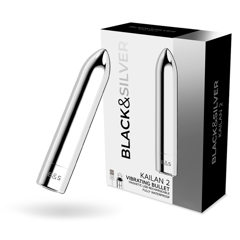 Black&silver - Balle Magnétique Vibrante Kailan 2 Argent