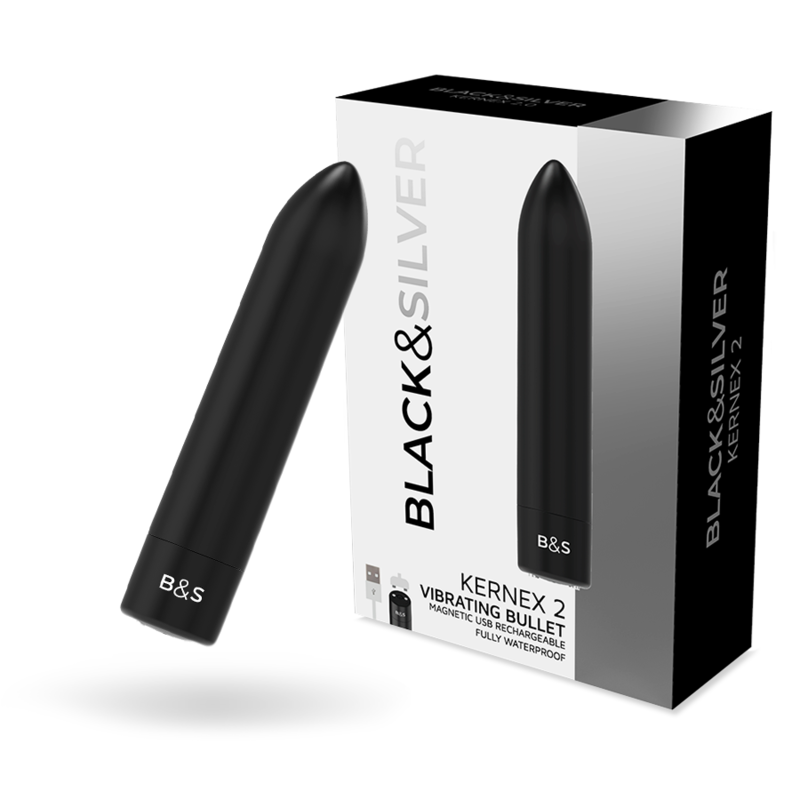 Black&silver - Balle Magnétique Vibrante Noire Kernex 2
