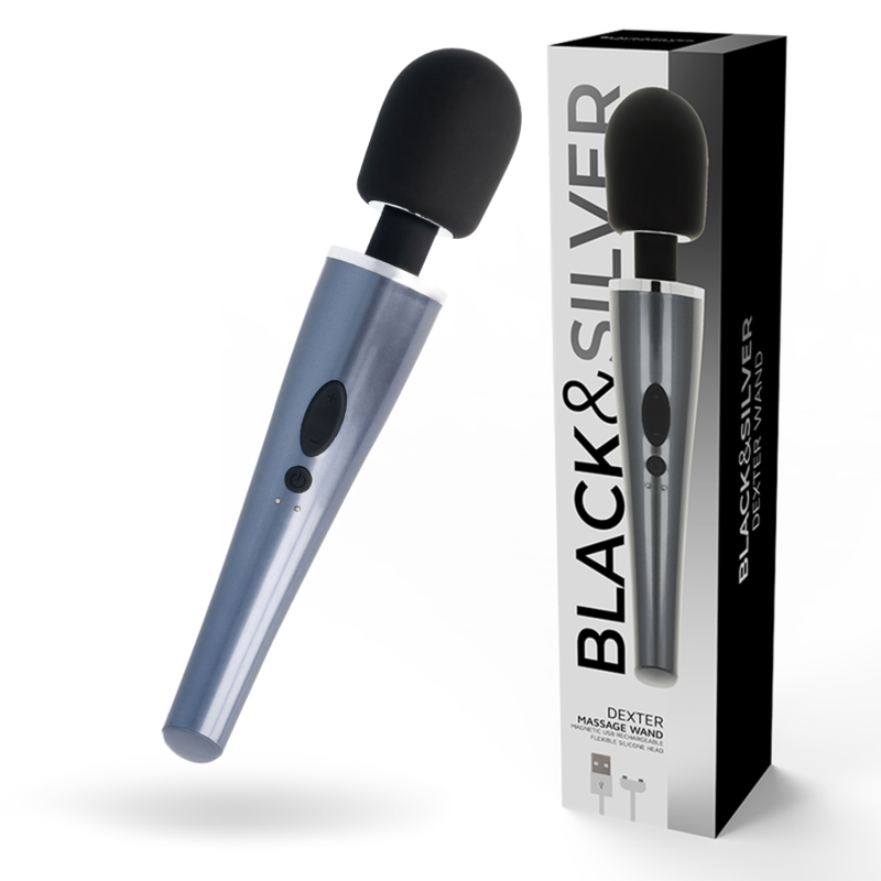 Black&silver - Baguette de Massage Dexter