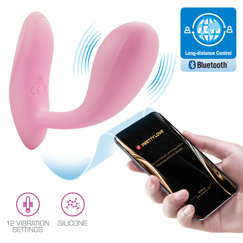 Pretty Love - Baird Application G-spot 12 Vibrations Rechargeable Rose