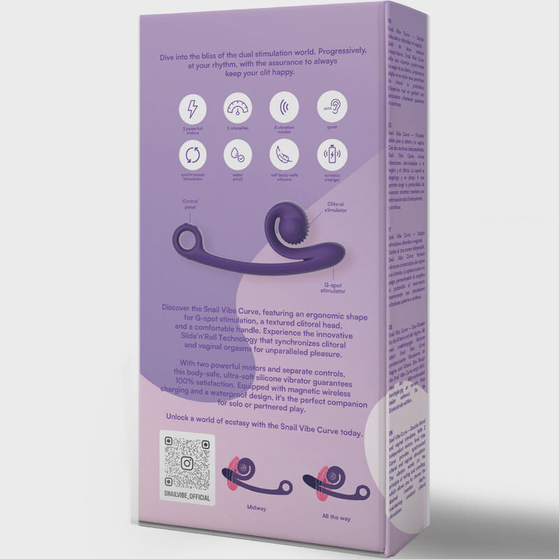 Snail Vibe - Vibrateur Courbe Violet