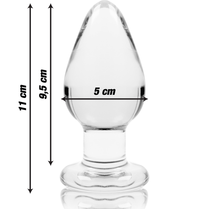 Nebula Series By Ibiza - Plug Anal Modèle 3 Verre Borosilicate Transparent 11 Cm -o- 5 Cm
