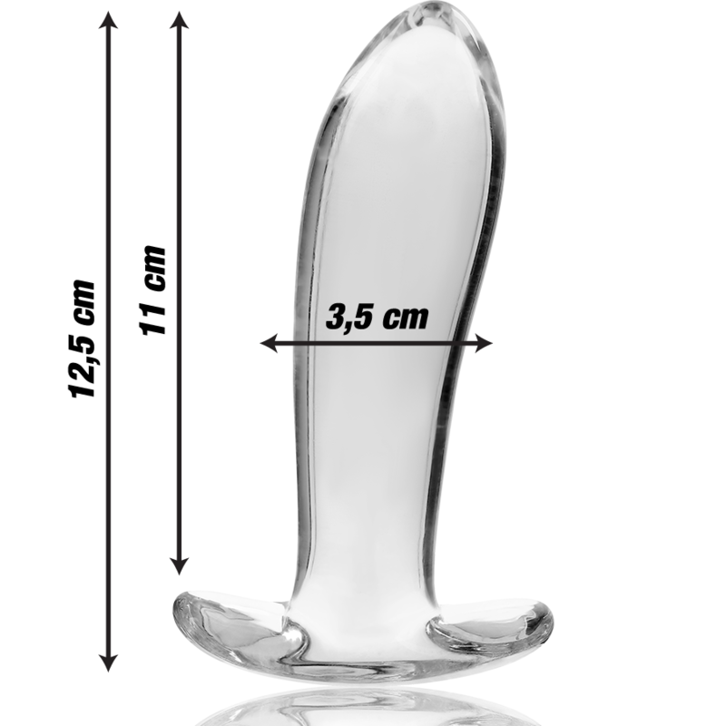 Nebula Series By Ibiza - Plug Anal Modèle 5 Verre Borosilicate Clair 12.5 Cm -o- 3.5 Cm