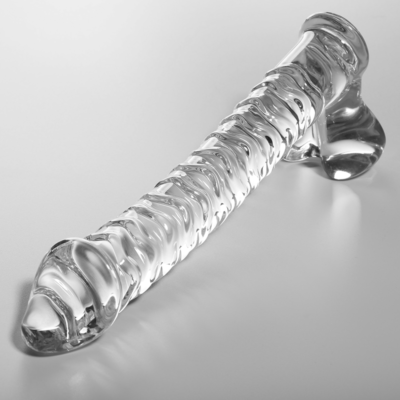 Nebula Series By Ibiza - Modèle 23 Gode en Verre Borosilicate Clair 21.5 Cm -o- 4 Cm