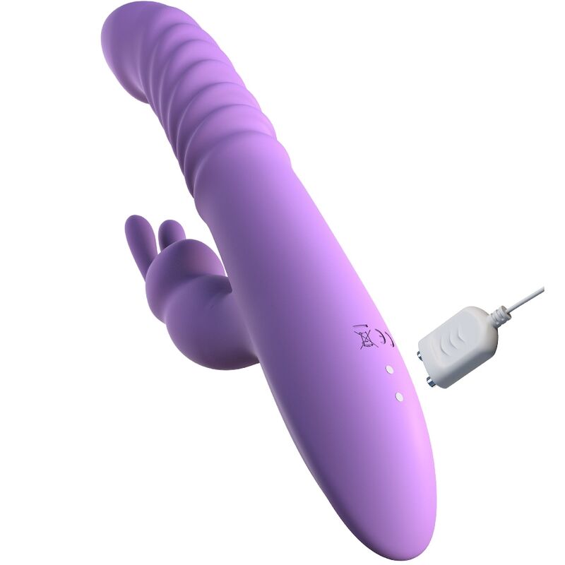Fantasy For Her - Stimulateur de Clitoris de Lapin avec Fonction Chaleur Oscillation et Vibration Violet