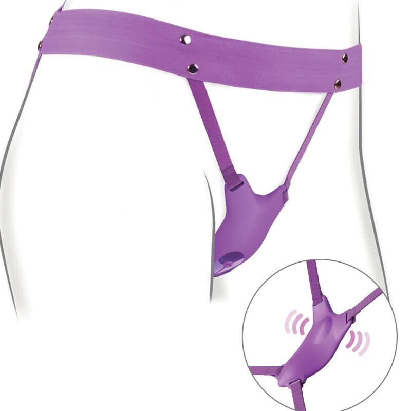Fantasy For Her - Harnais Papillon Vibrant, Rechargeable & Télécommande Violet