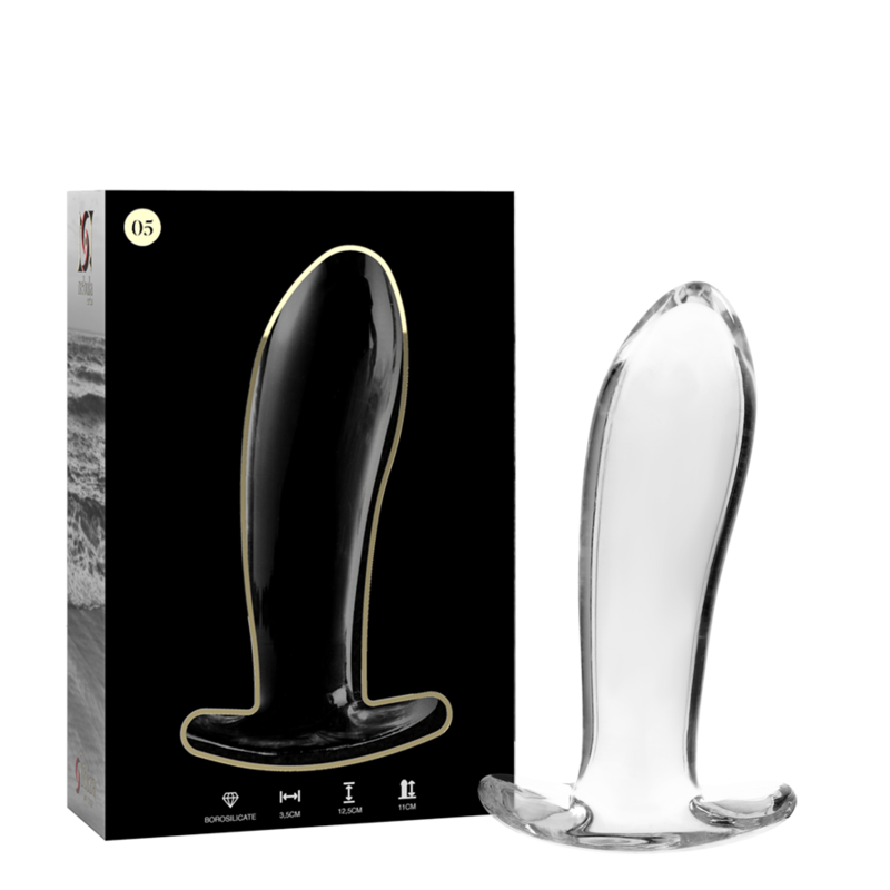 Nebula Series By Ibiza - Plug Anal Modèle 5 Verre Borosilicate Clair 12.5 Cm -o- 3.5 Cm