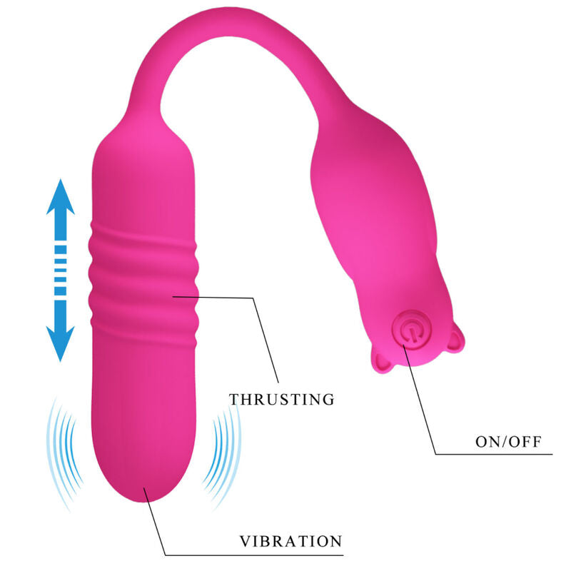 Pretty Love - Nobikuma Balle Vibrante en Silicone Rose