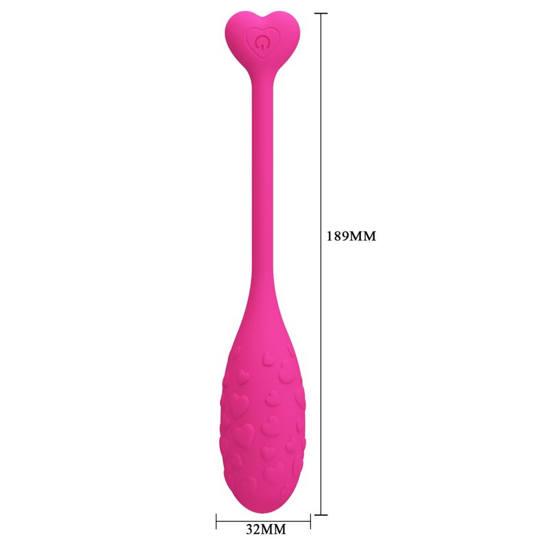 Pretty Love - Oeuf Vibrant Rose Fisher Contrôlé par Application