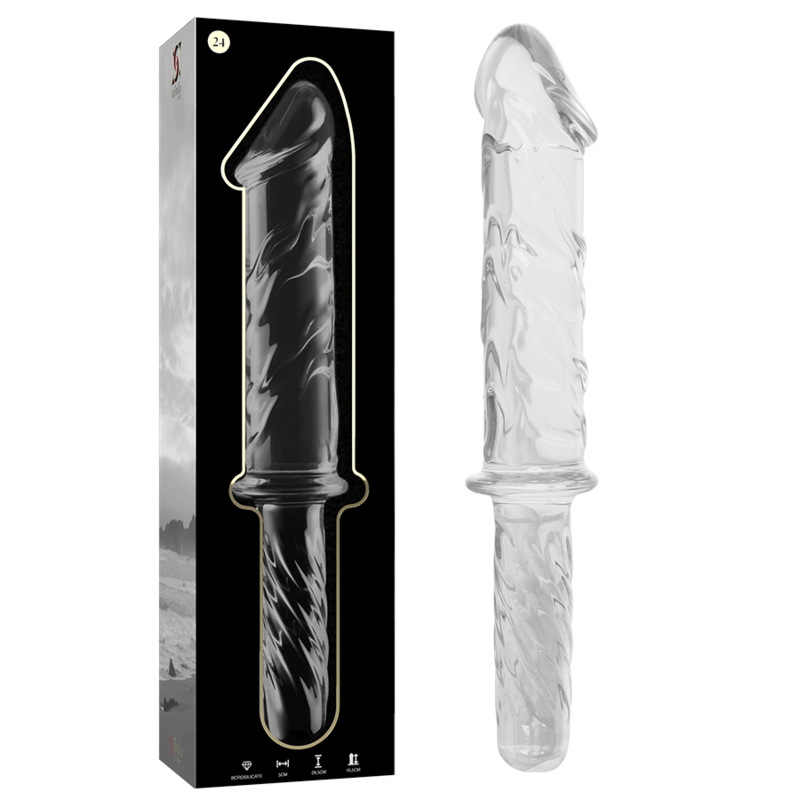 Nebula Series By Ibiza - Modèle 24 Gode en Verre Borosilicate Clair 28.5 Cm -o- 5 Cm