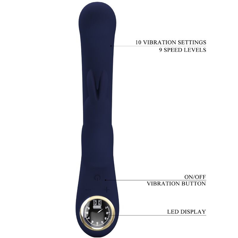 Pretty Love - Vibrateur Lamar Lapin et Point G Bleu