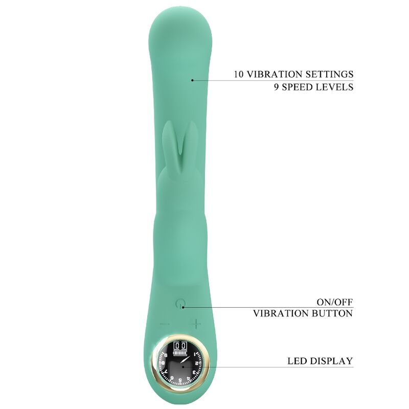 Pretty Love - Vibrateur Lamar Lapin et Point G Vert