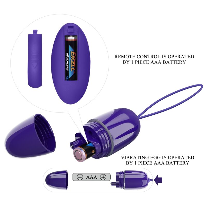 Pretty Love - Selkie Youth Mini Oeuf Vibrant Télécommande Violet